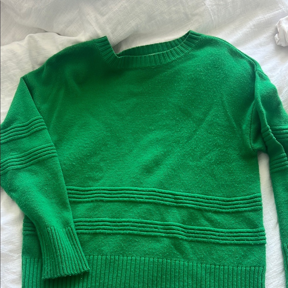 topshop green sweater